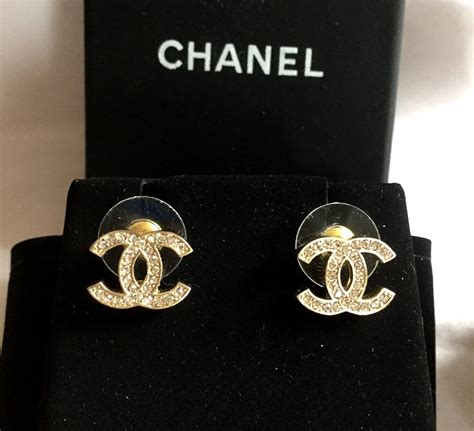 chanel cc mini earrings|chanel cc earrings original.